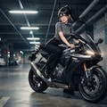 バイクと少女 6枚目