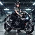 バイクと少女 8枚目