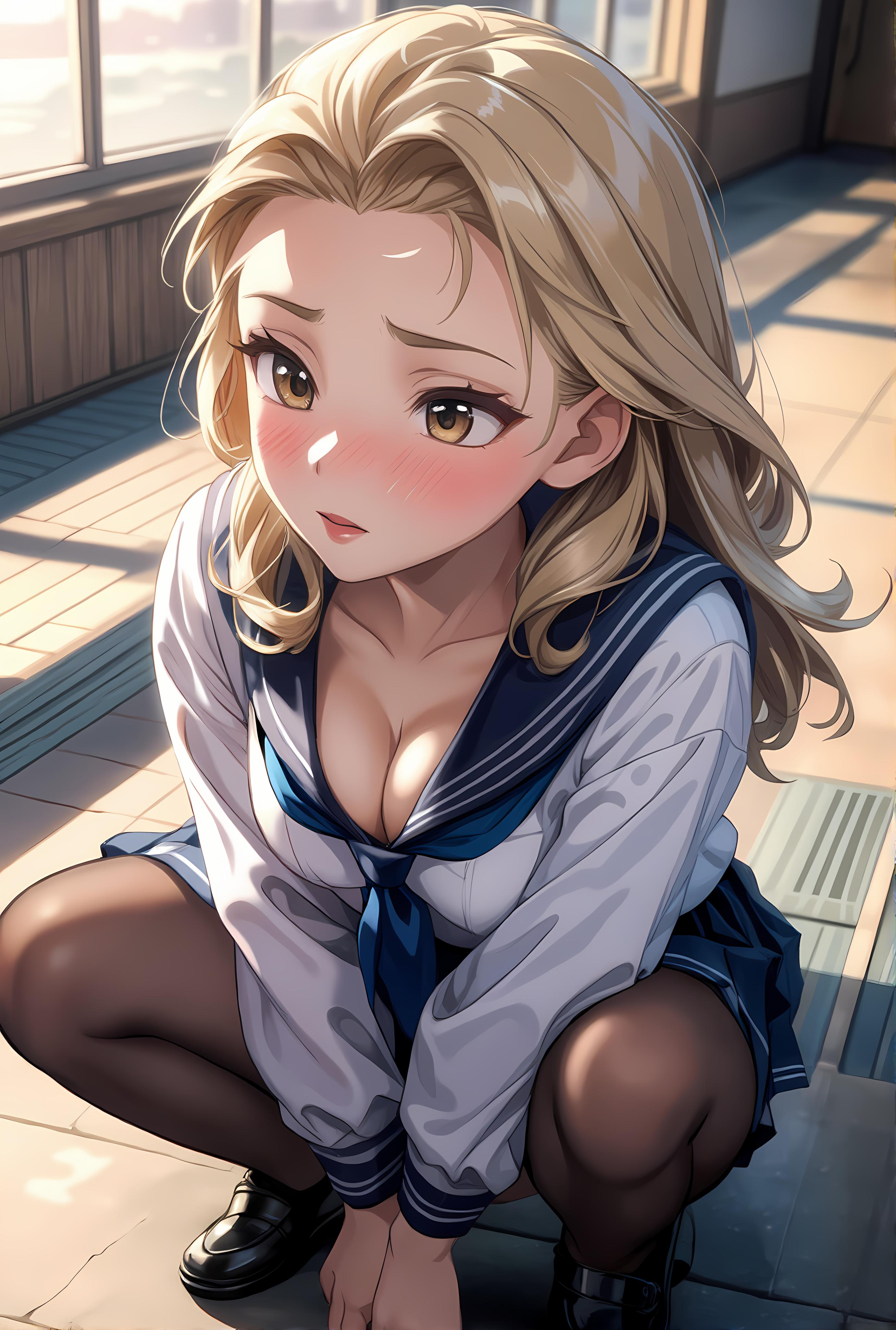 ヤンキーう◯こ座り