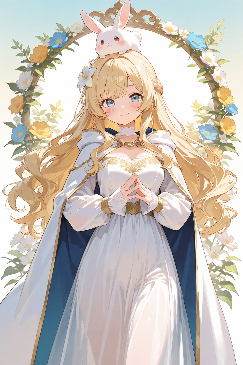 お花とうさぎさんと姫様