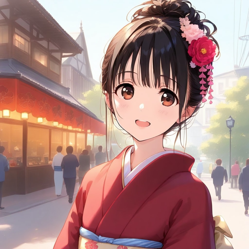 和服女子