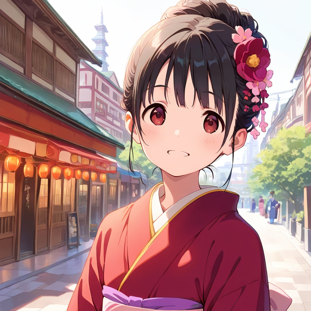 和服女子