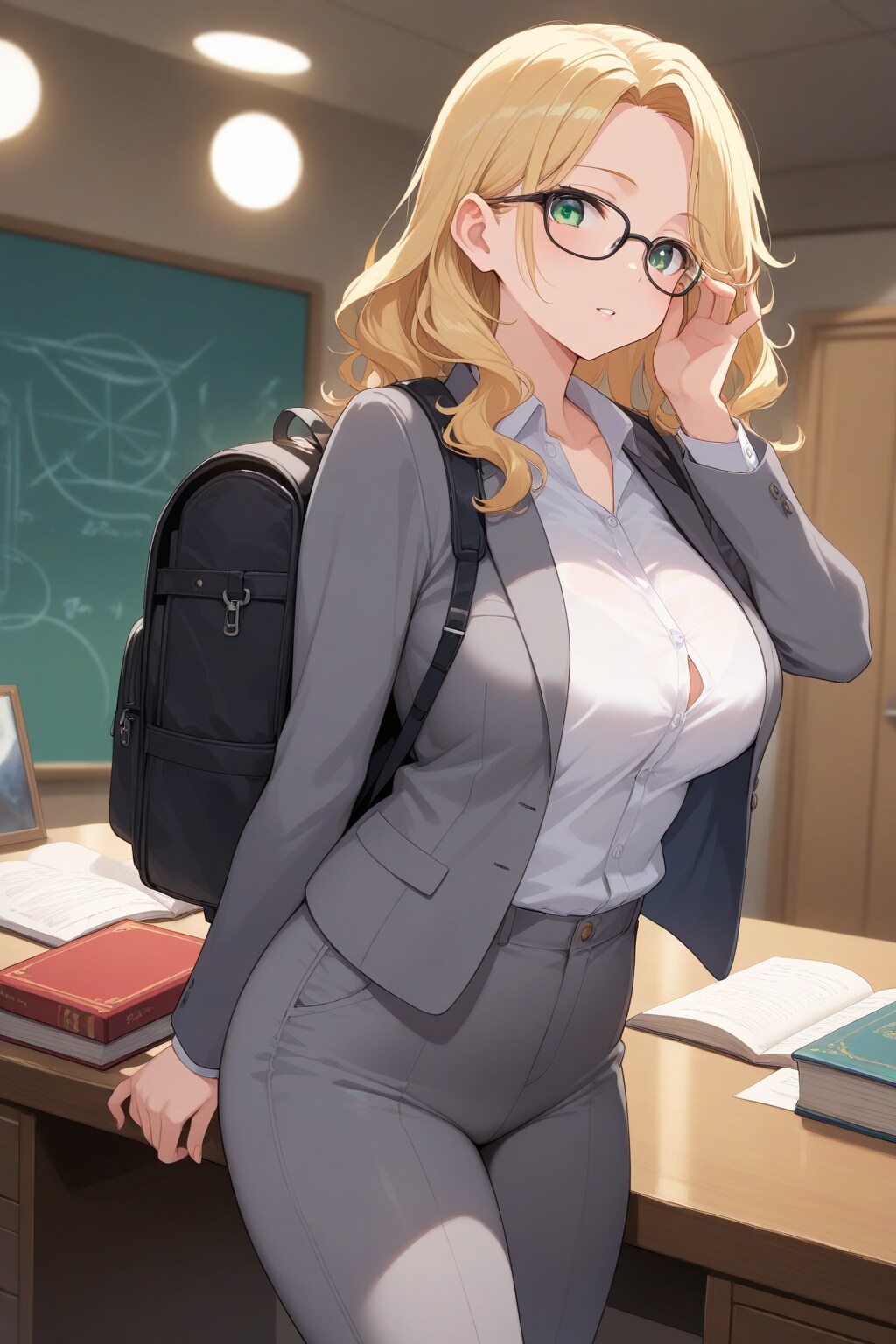 おっとりダイナマイト眼鏡キャリアウーマン | の人気AIイラスト・グラビア