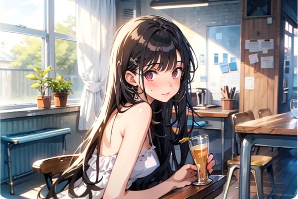 飲みかけだけど、あなたも飲む？