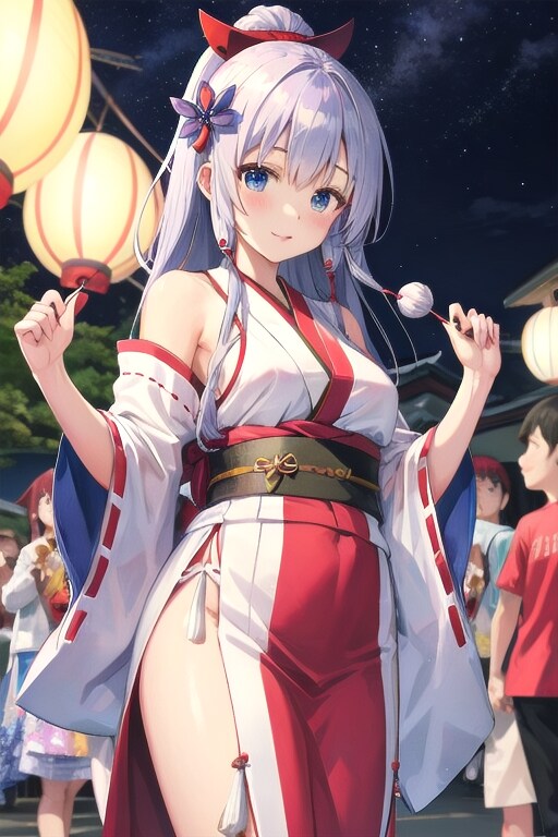 あの私、雪女ですけど七夕祭りにこっそり来てみました。 | の人気AIイラスト・グラビア