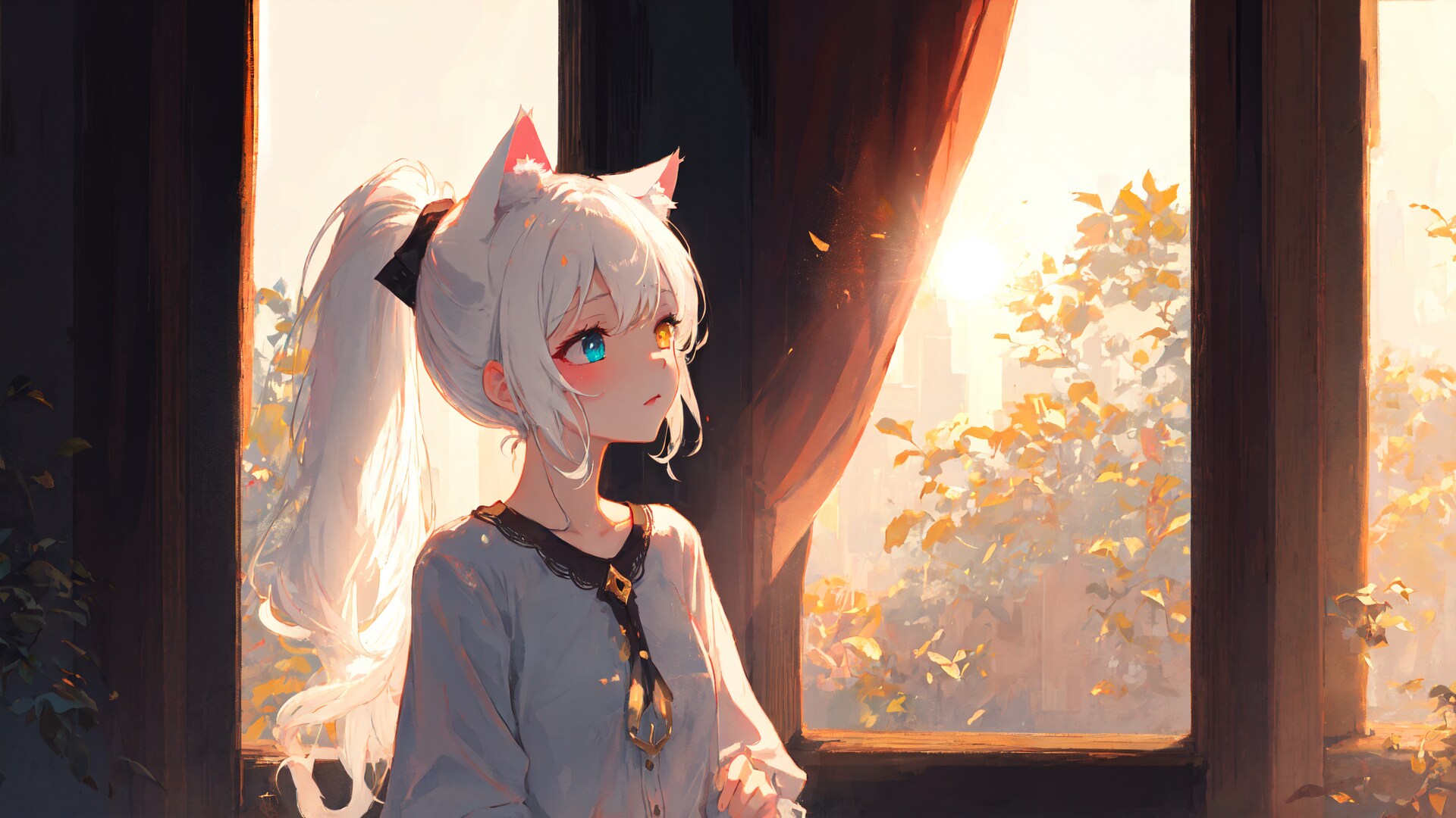 夕日