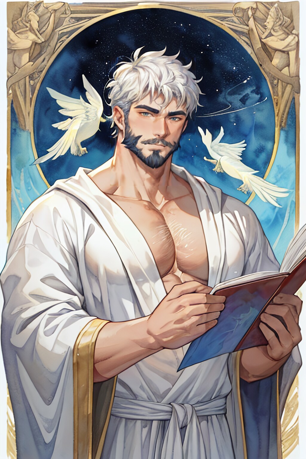 幻想的画風プロンプト模索