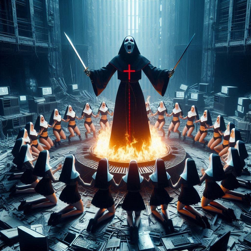 あやしい儀式をする「越夜隊」