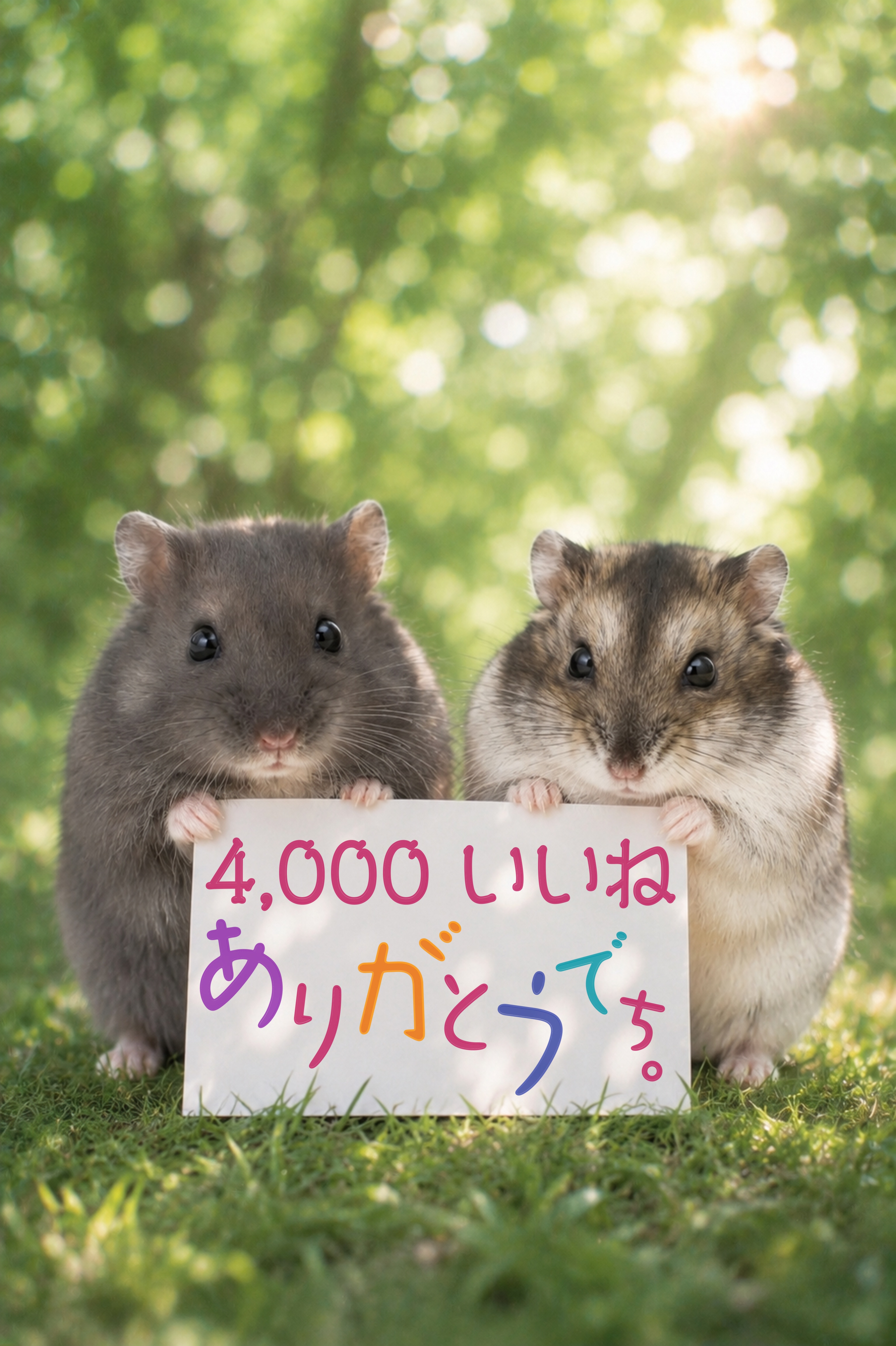 4000 いいね ありがとうございます。