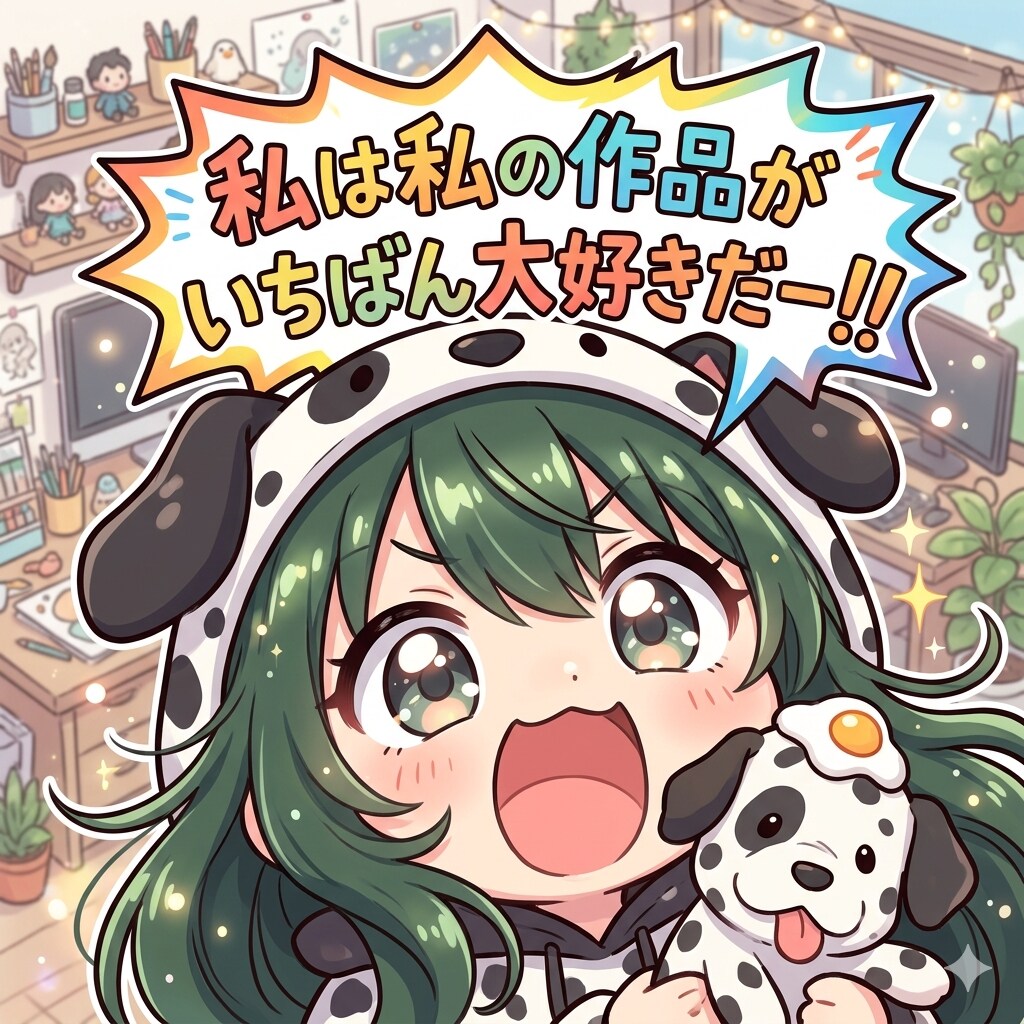 私は私の作品がいちばん大好きだー！！
