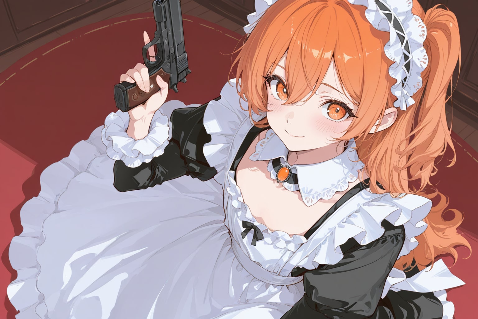 メイドと銃 | の人気AIイラスト・グラビア