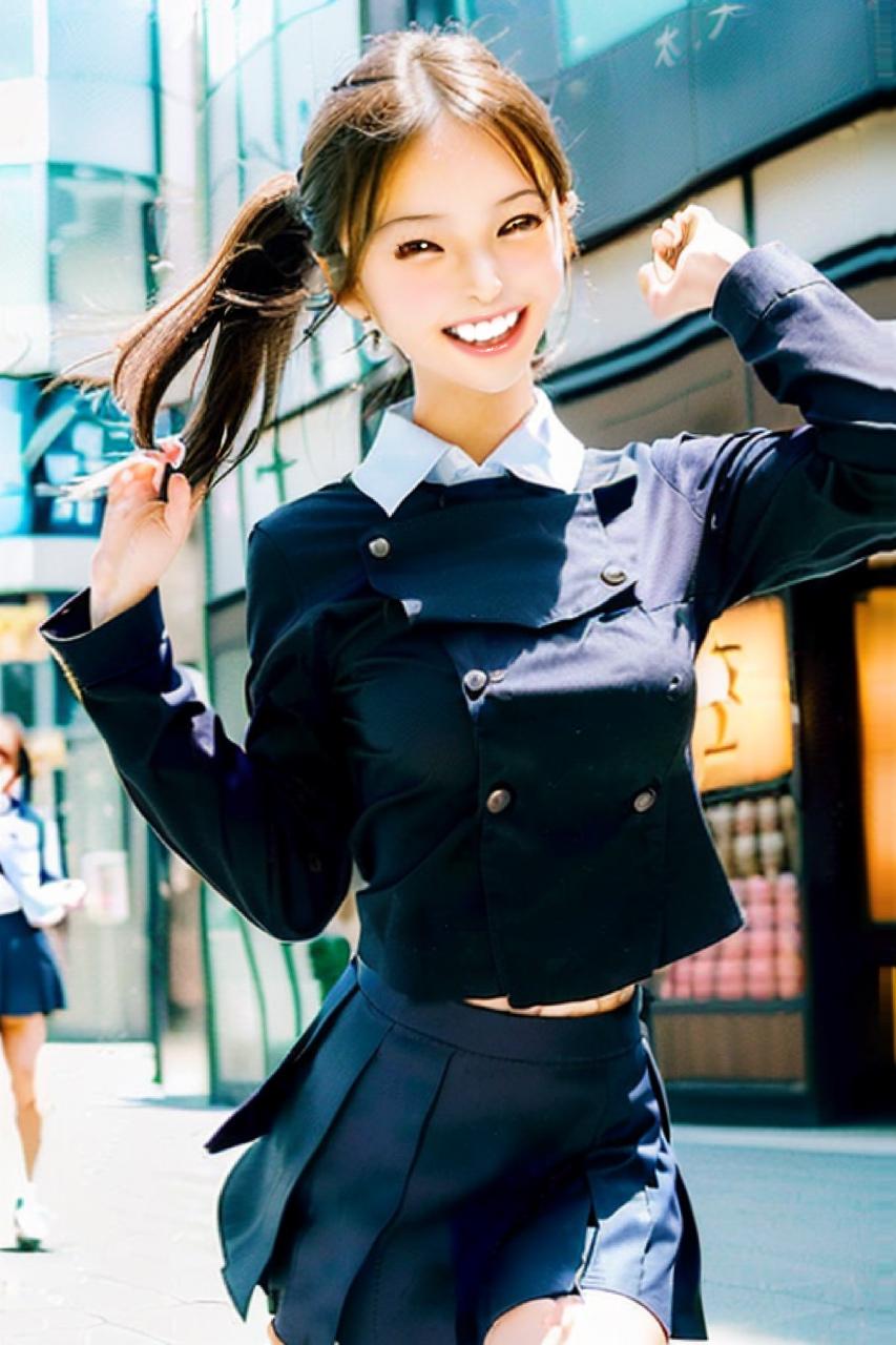女子高の制服、久々に着て町に出たの。どう？