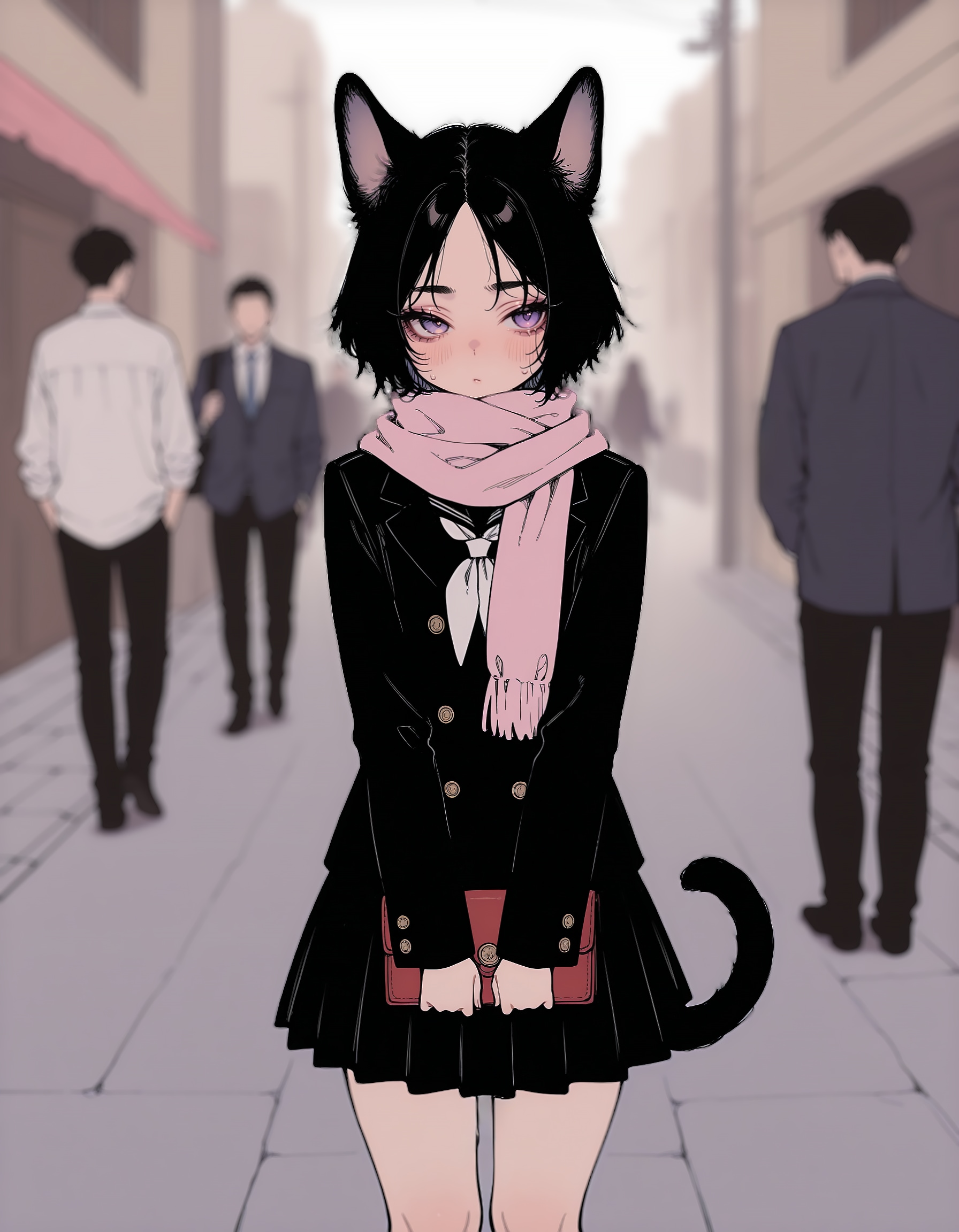 猫娘がついてくる | の人気AIイラスト・グラビア