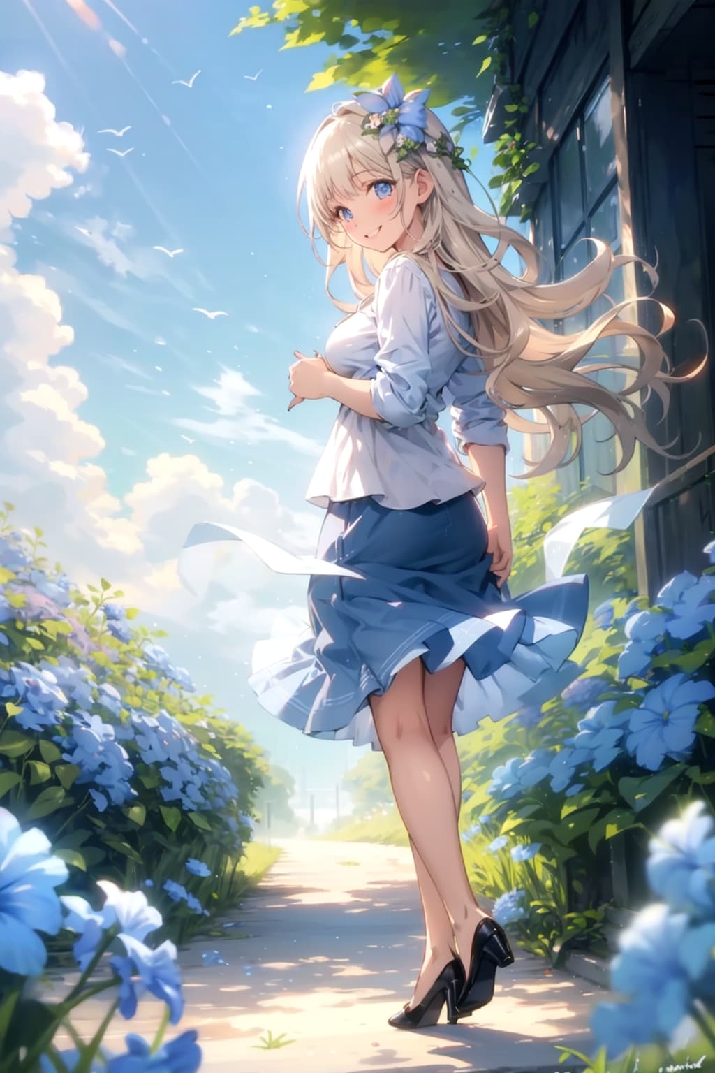 少し振り向いてみましたの...