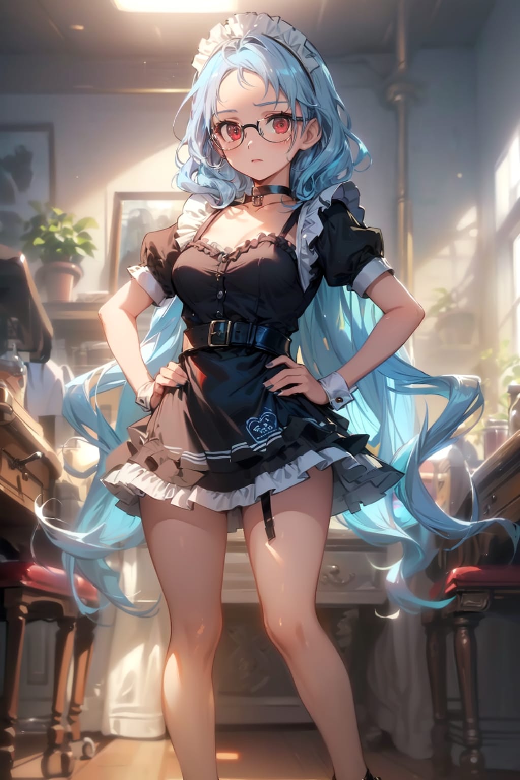 メイドの眼鏡っ娘