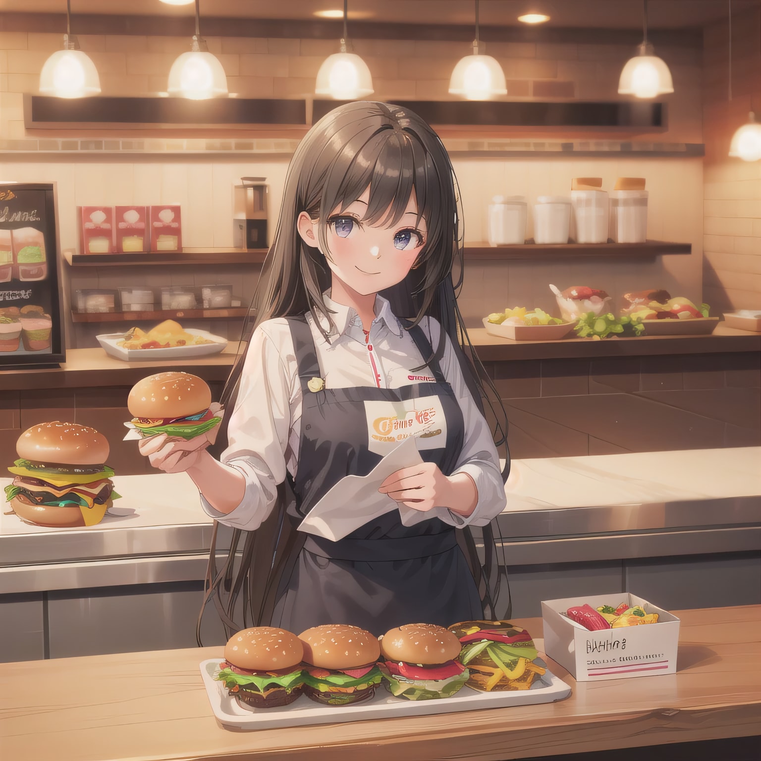 黒髪ロングでクルーの少女２３ | の人気AIイラスト・グラビア