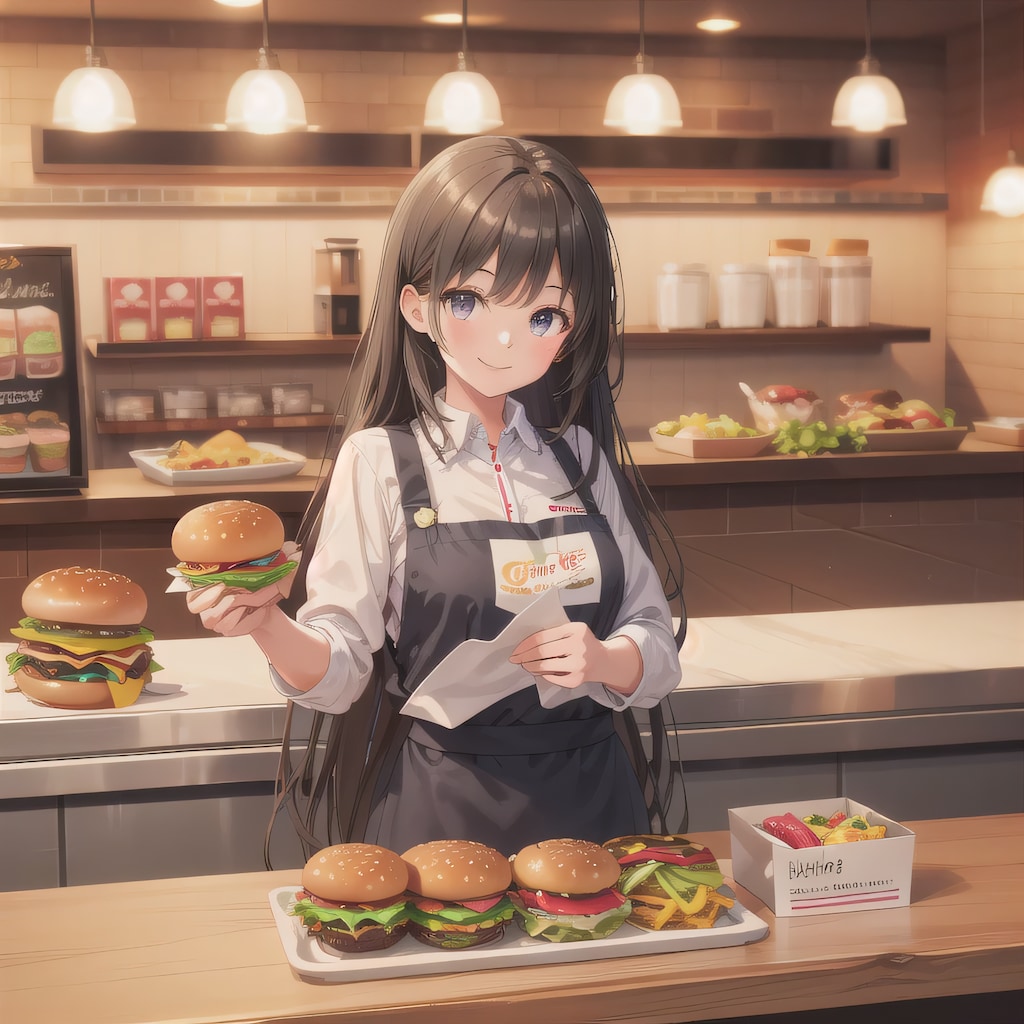 黒髪ロングでクルーの少女２３