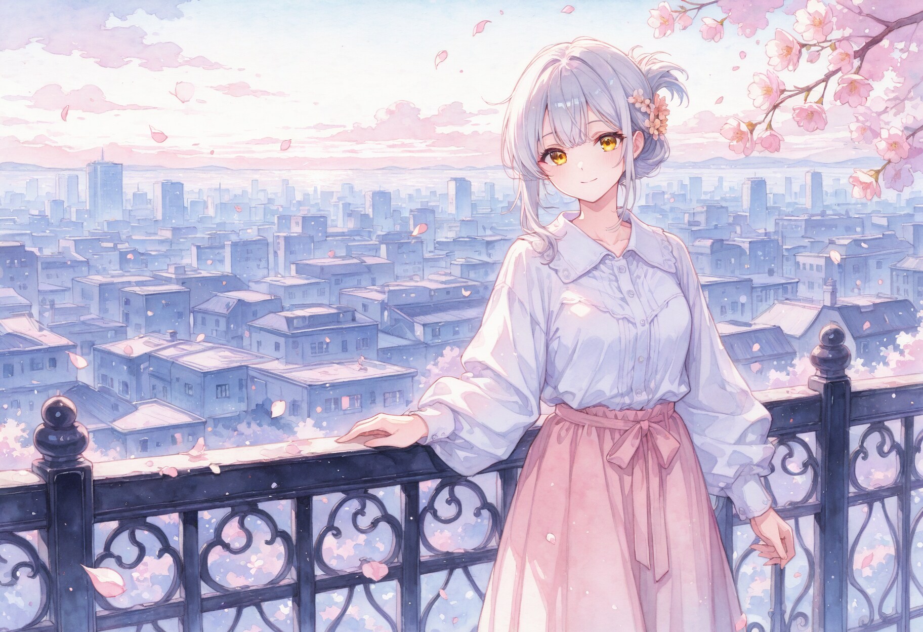 看板娘　flowers