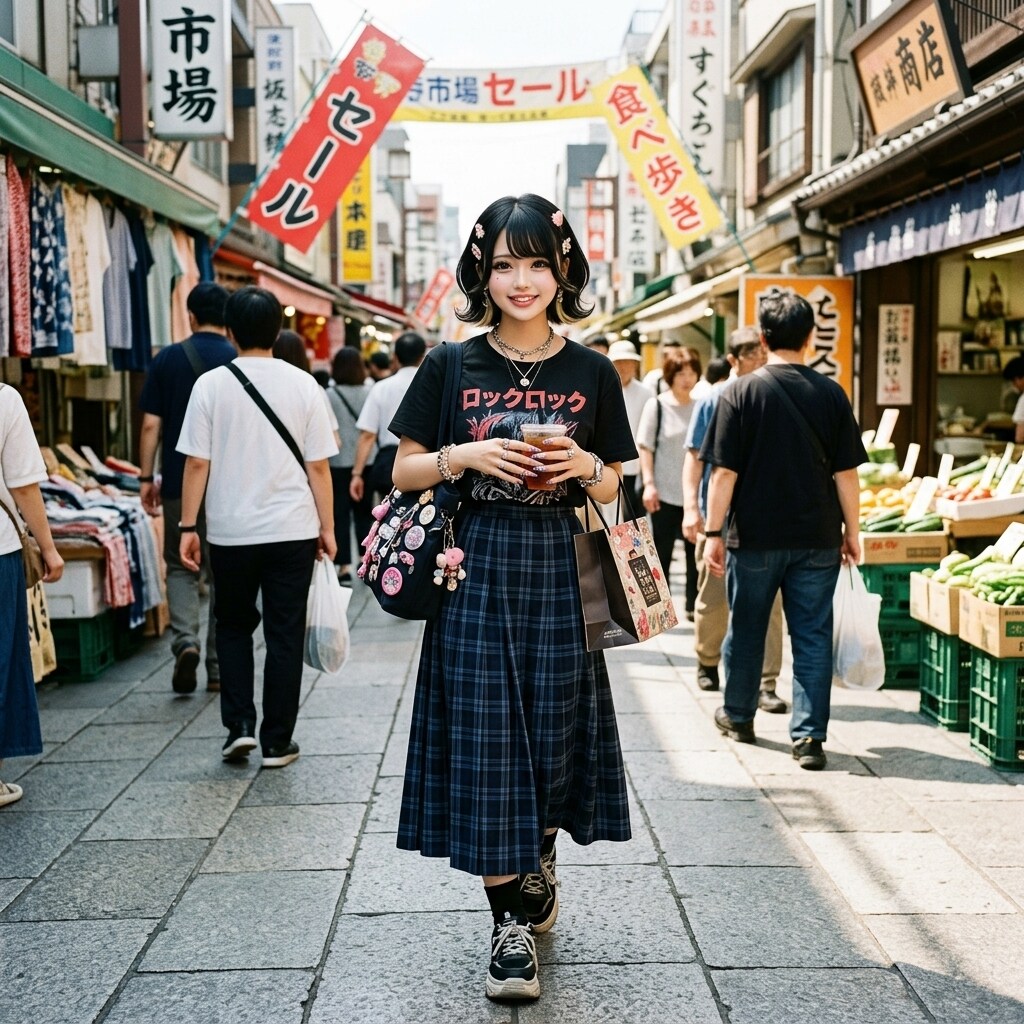 A girl with short hair