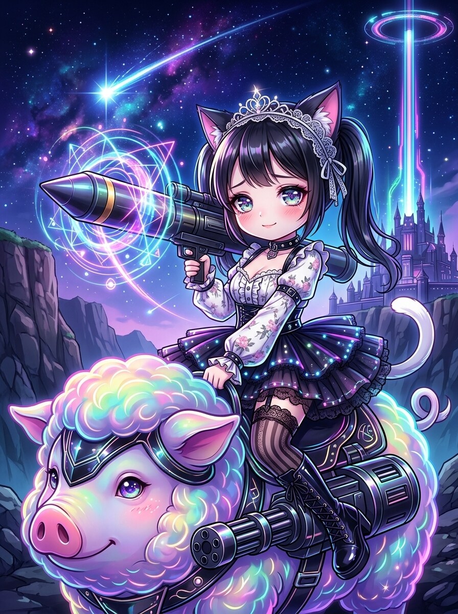 黒ツイにゃん