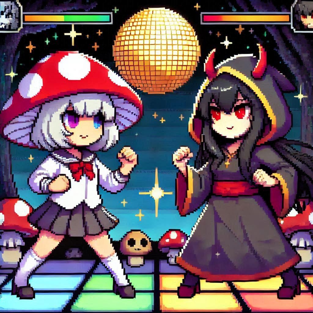 きのこの魔女対悪魔神官ちゃん