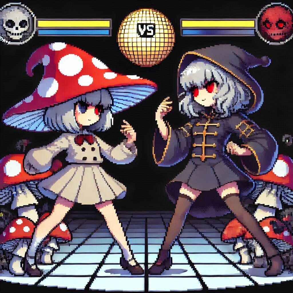 きのこの魔女対悪魔神官ちゃん