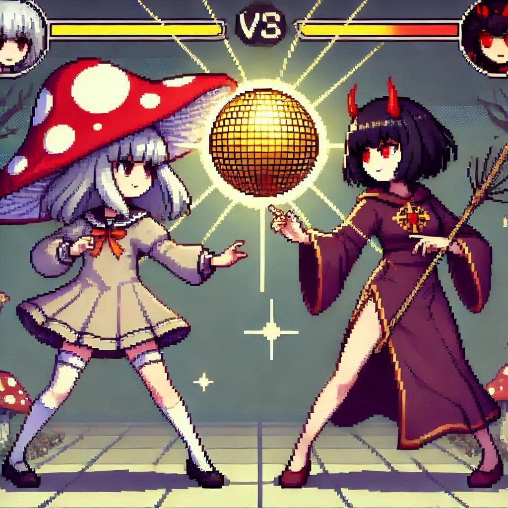 きのこの魔女対悪魔神官ちゃん