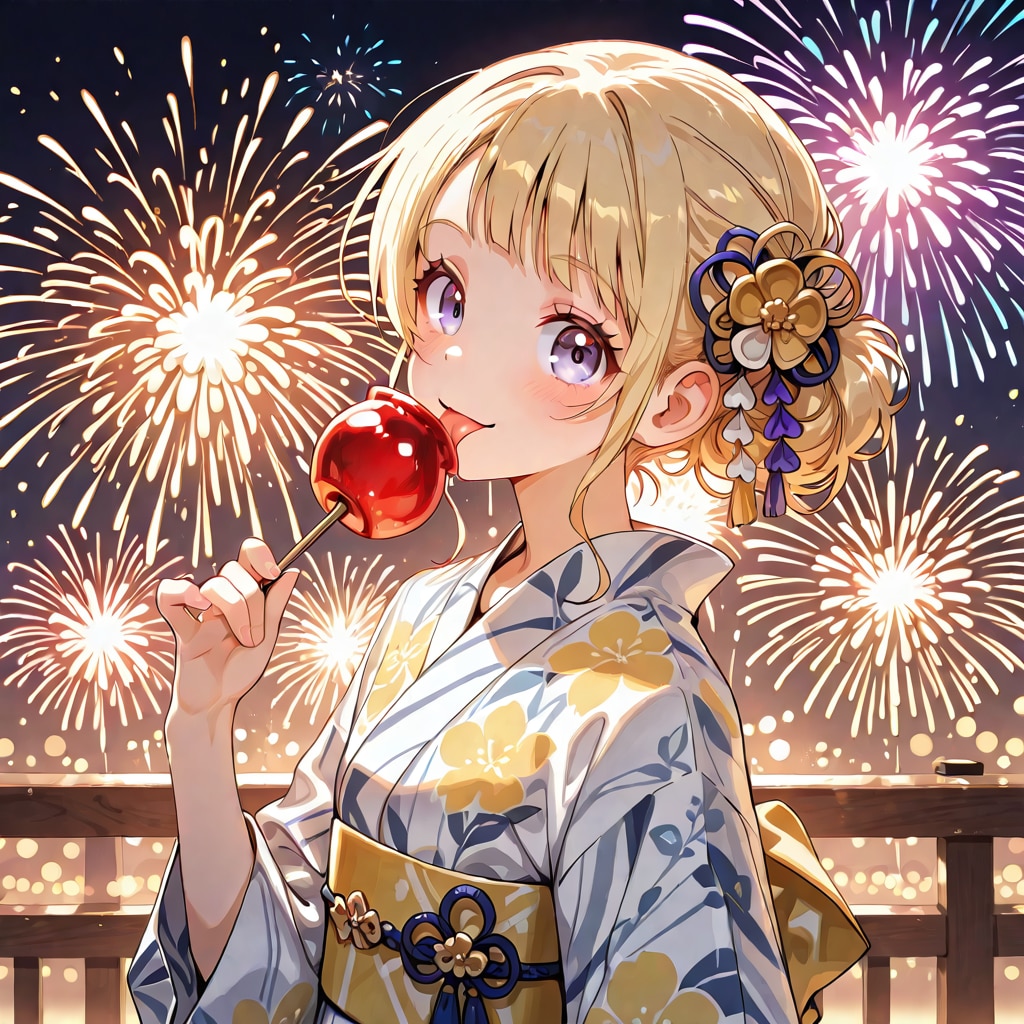 1.「り」→「りんご飴」kin | の人気AIイラスト・グラビア