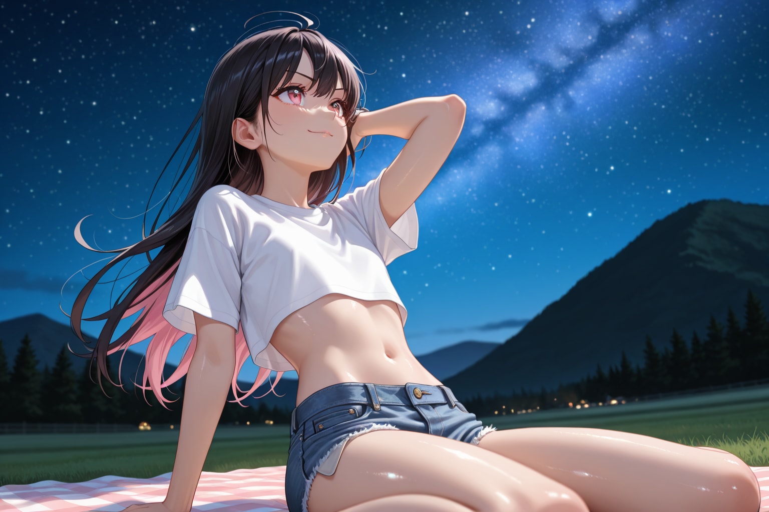 【本日の板野ちゃん】「星が綺麗だね♪」