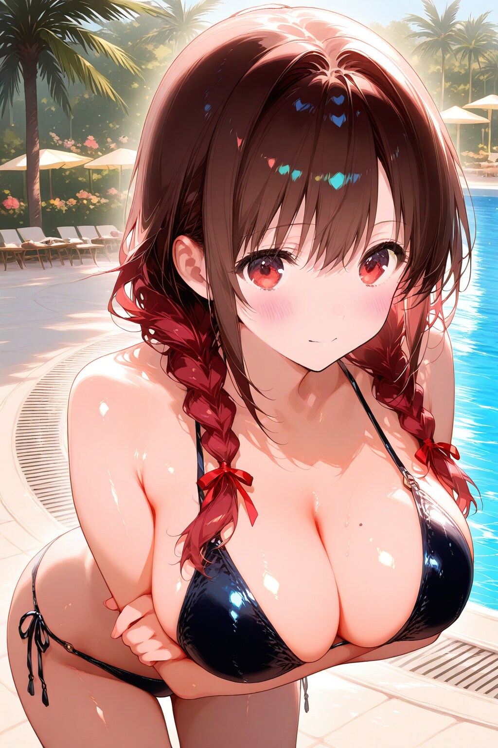 似合います？　この水着