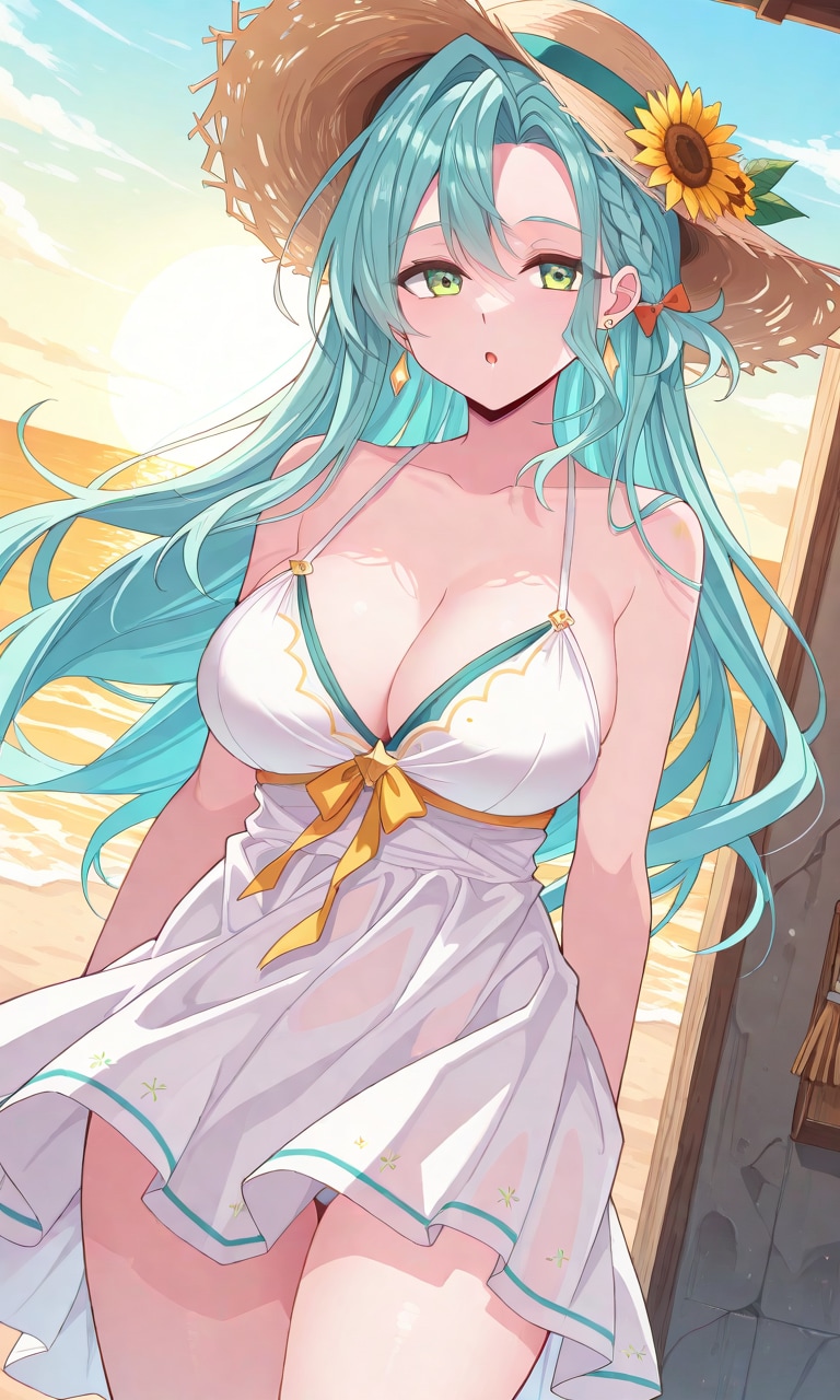 夏と麦わら帽子と彼女