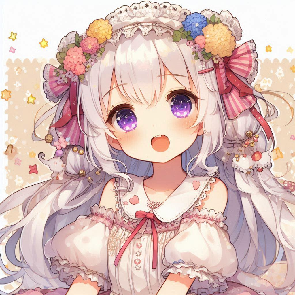 白髪の可愛い女の子【154】 | の人気AIイラスト・グラビア