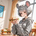 ねずみ耳娘のランチ 4枚目