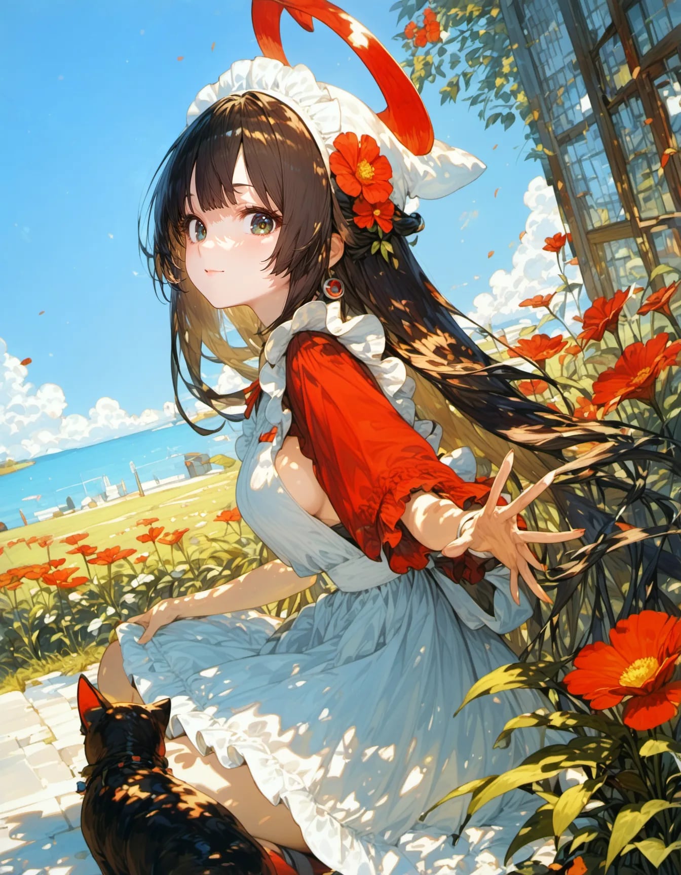 Scarlet Breeze by the Sea