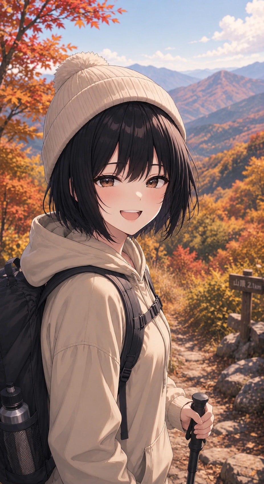紅葉ハイキング　モデルテスト | の人気AIイラスト・グラビア