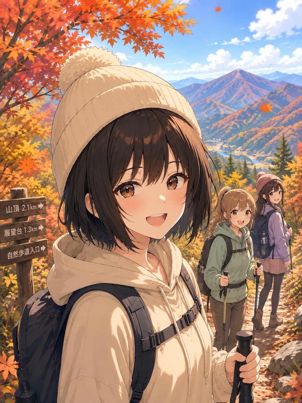 紅葉ハイキング　モデルテスト