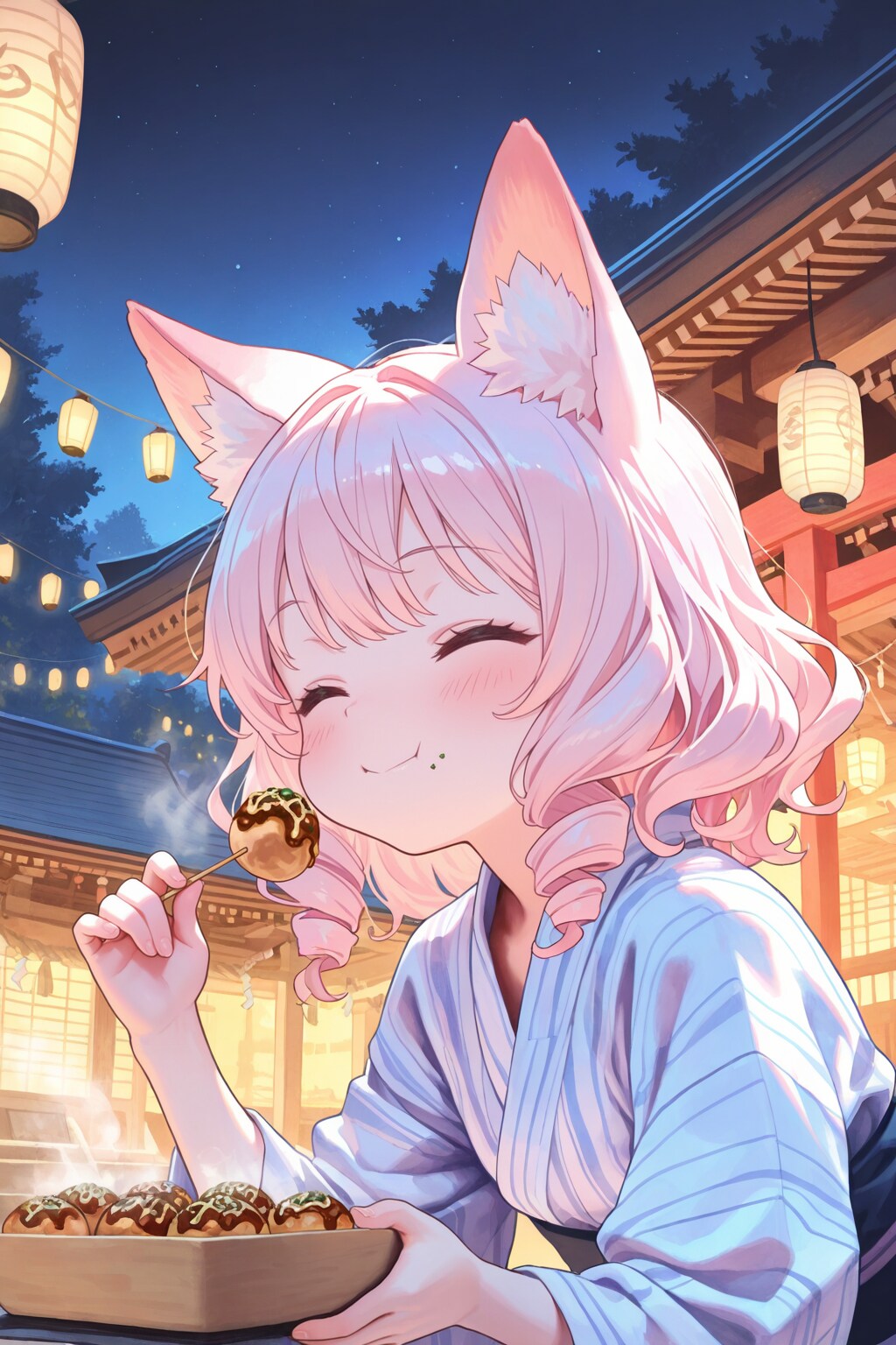 焼きそば、たこ焼き、りんご飴～♪