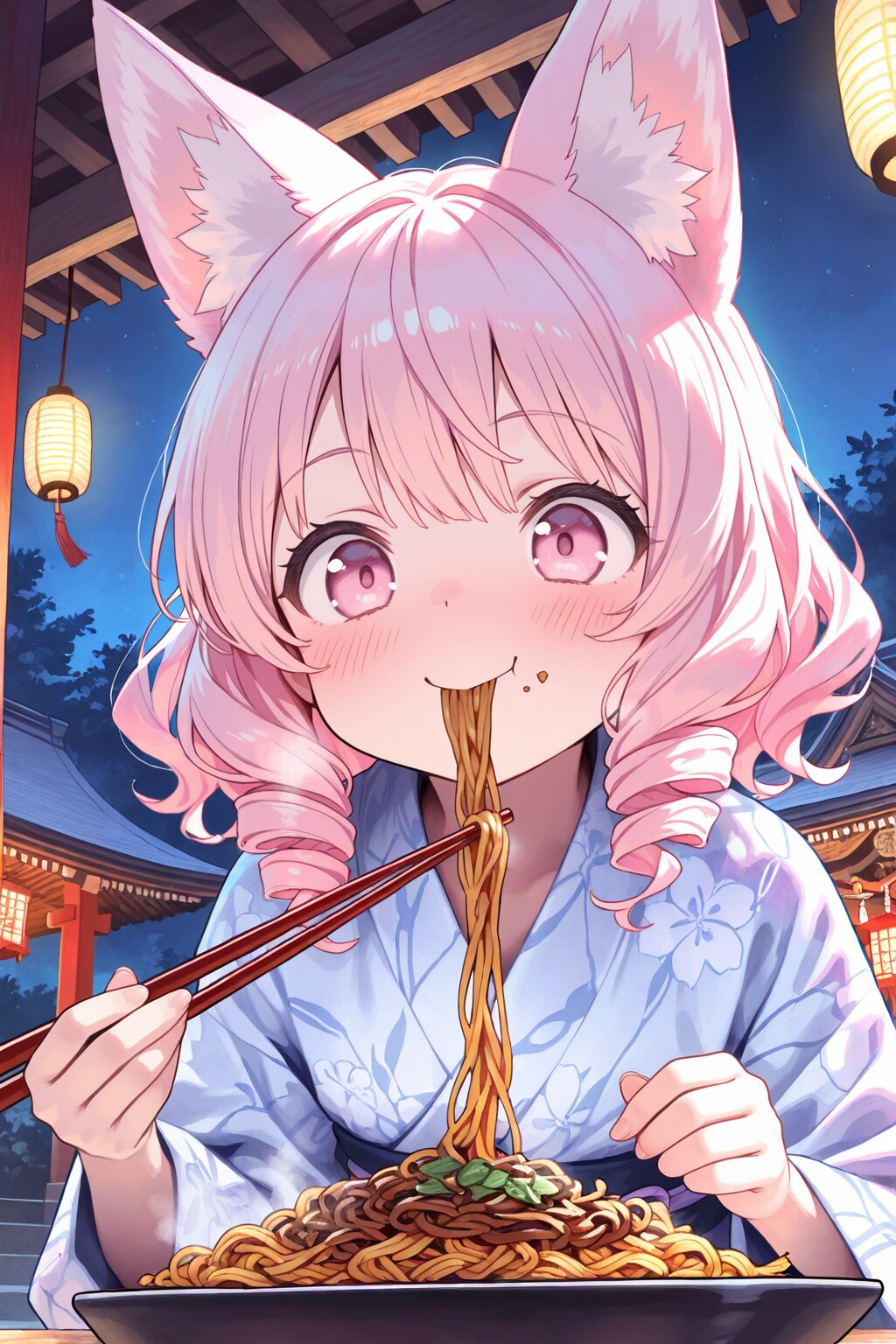 焼きそば、たこ焼き、りんご飴～♪