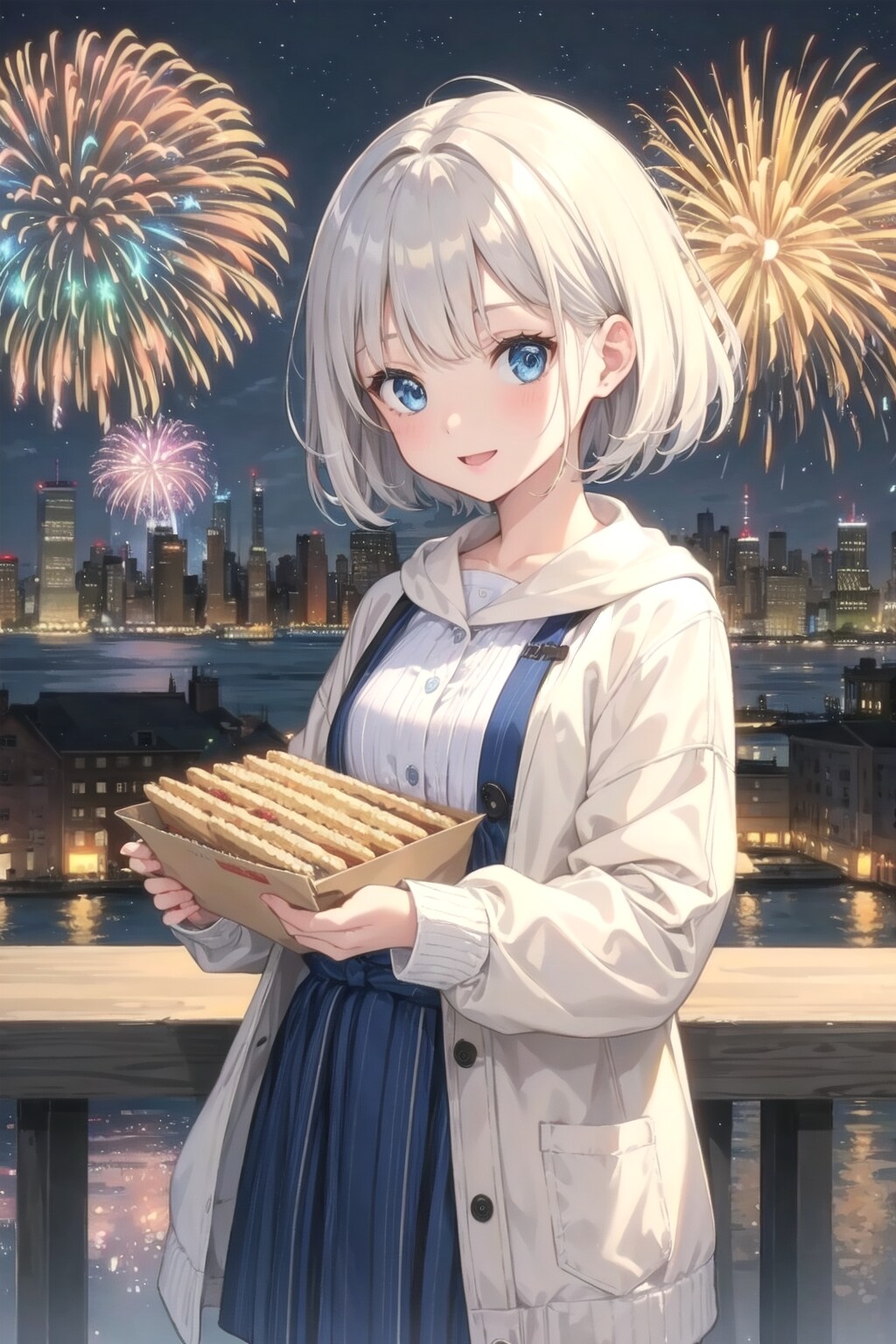 年越しは花火でお祝い