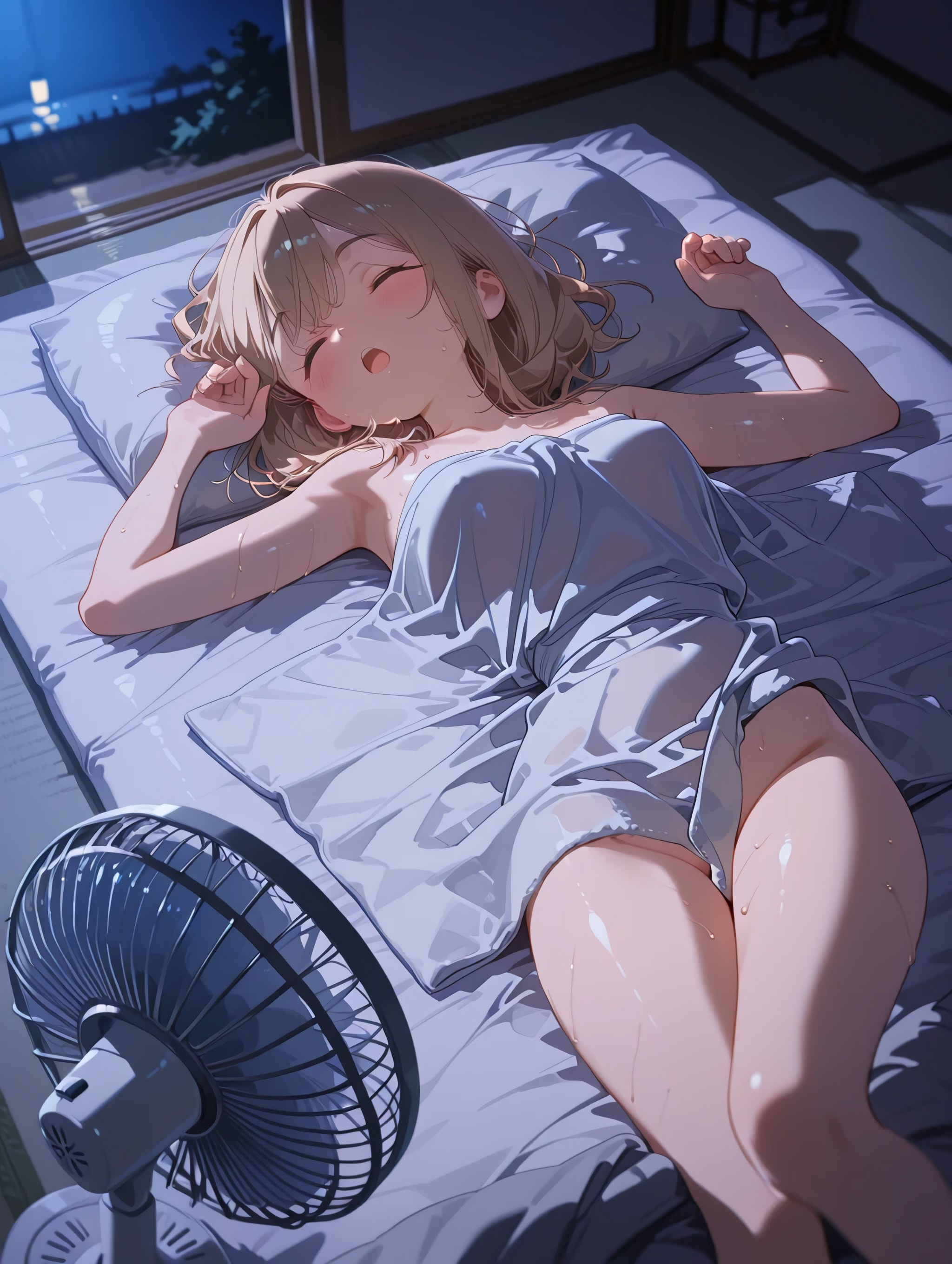 夏は寝る時つい薄着になっちゃうよね