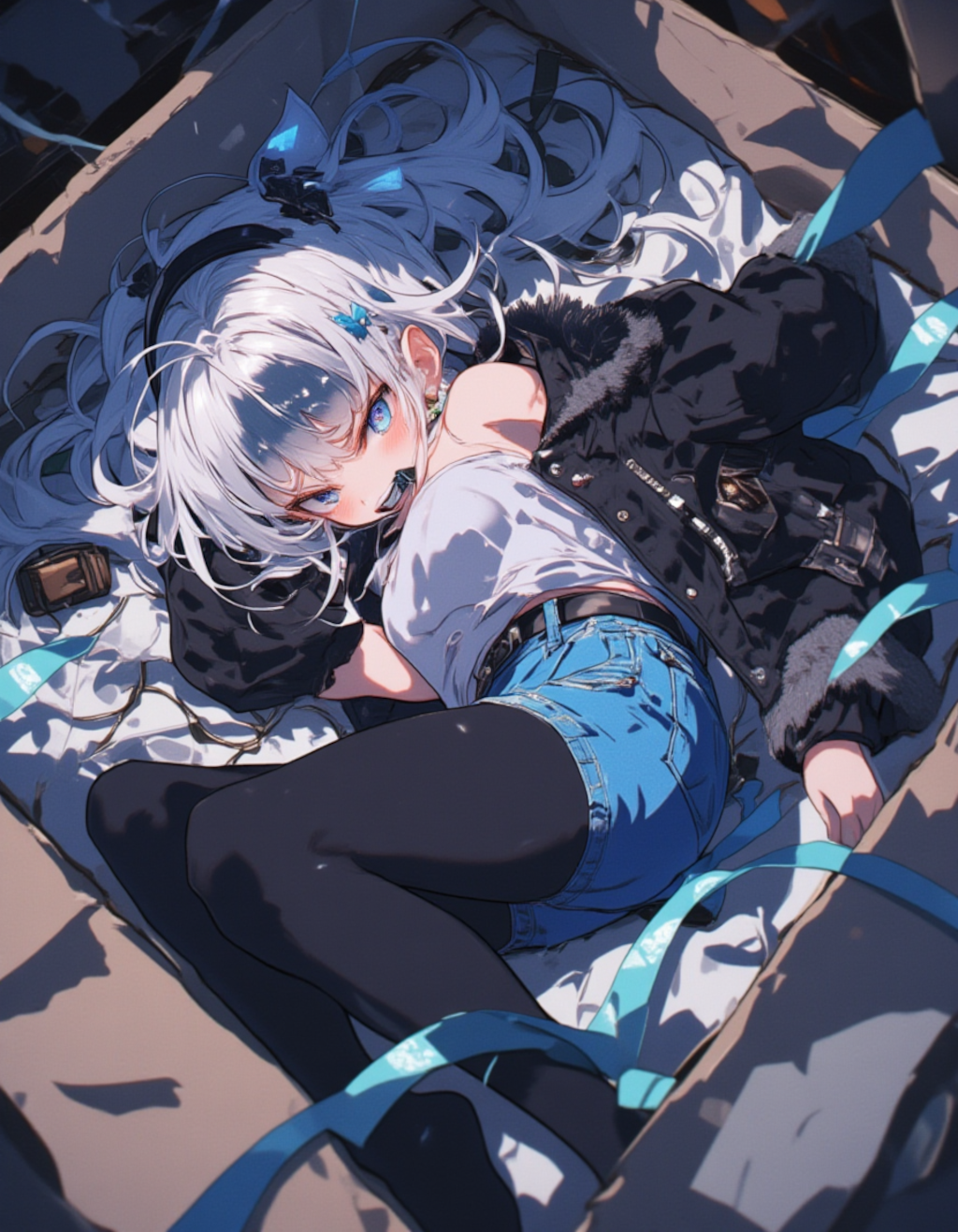 怒れる少女の拘束された部屋