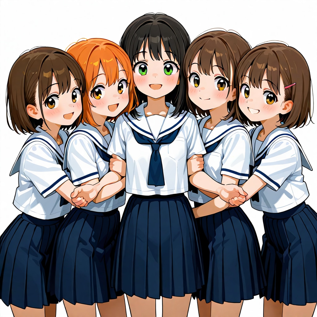 なかよし女学生たち