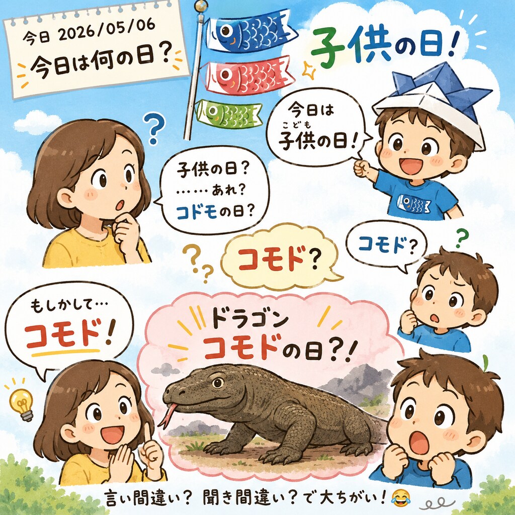 今日は2026/05/06子供の日でしょう、、､､,,、・,