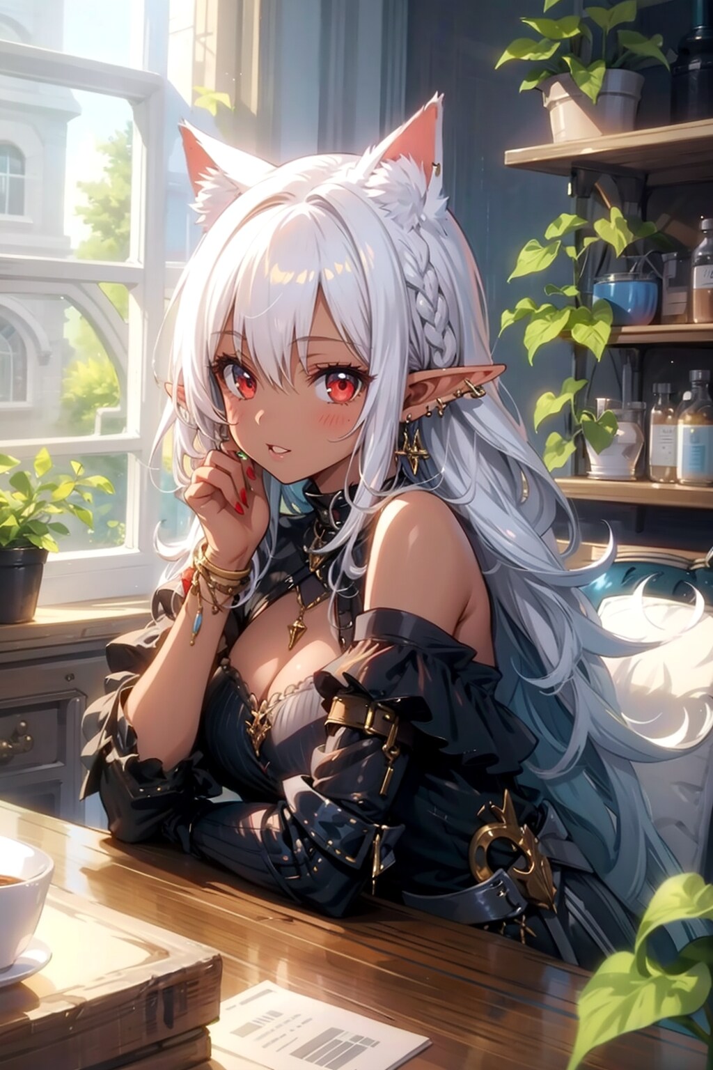 森の中のダークエルフ　ーVer.05　何故に室内？ー