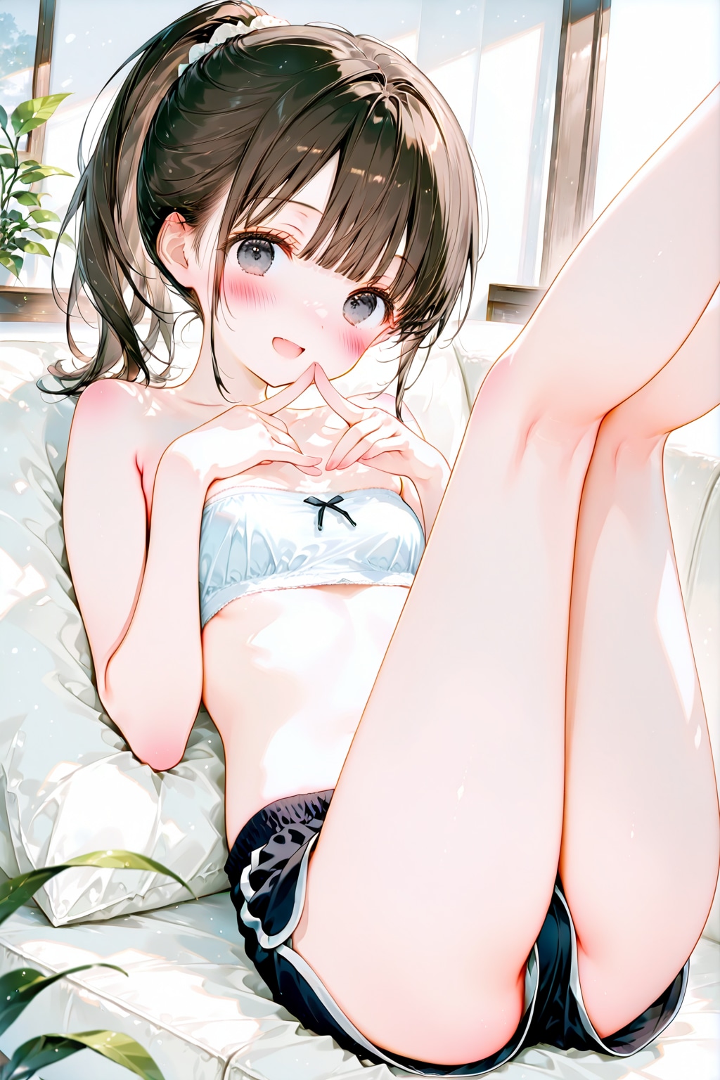 雫ちゃんの太ももは、とても触りたくなる太ももであるｗ