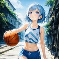 Girl with Basketball 2枚目