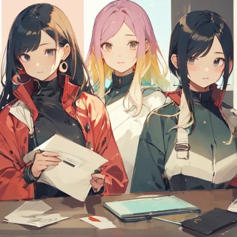 三姉妹 | の人気AIイラスト・グラビア