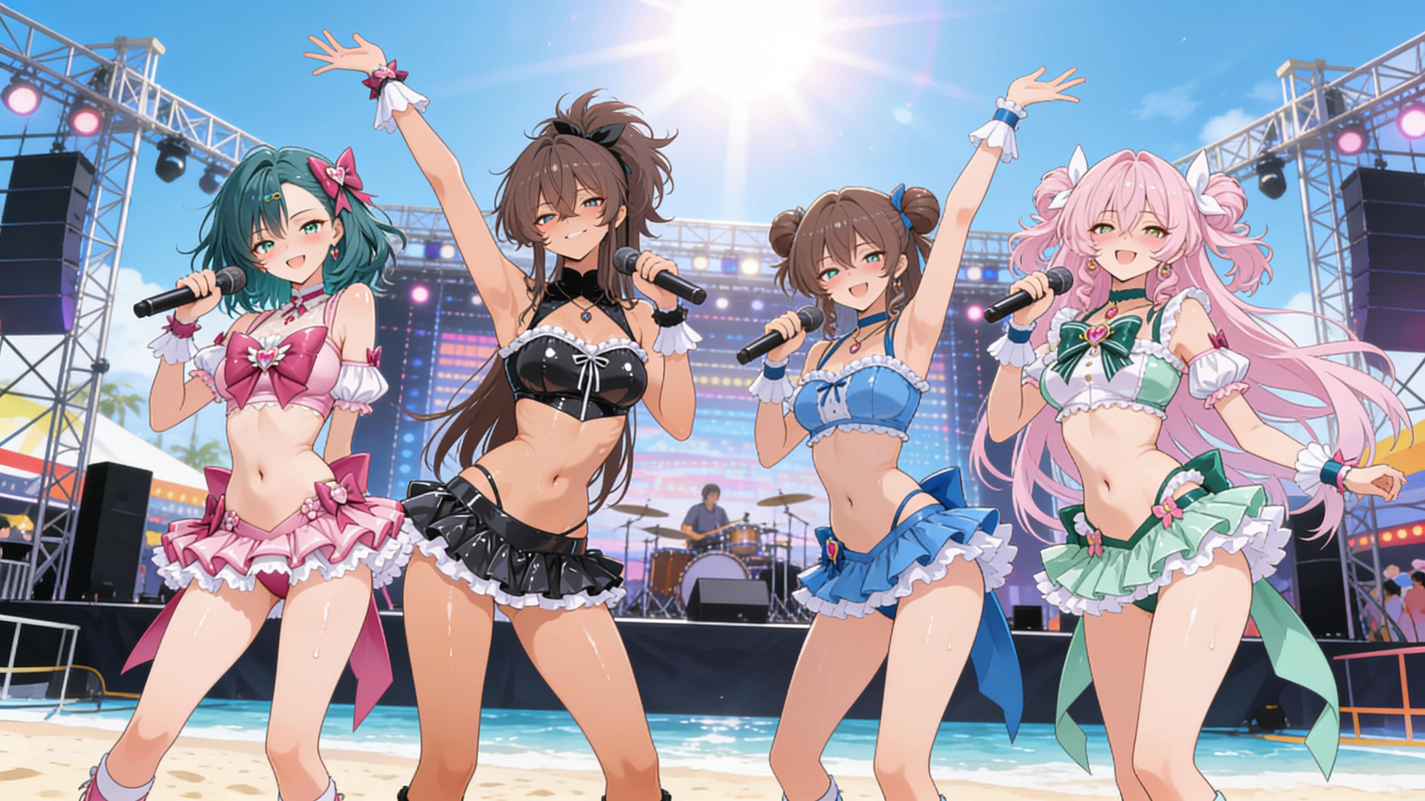 水着で夏フェス