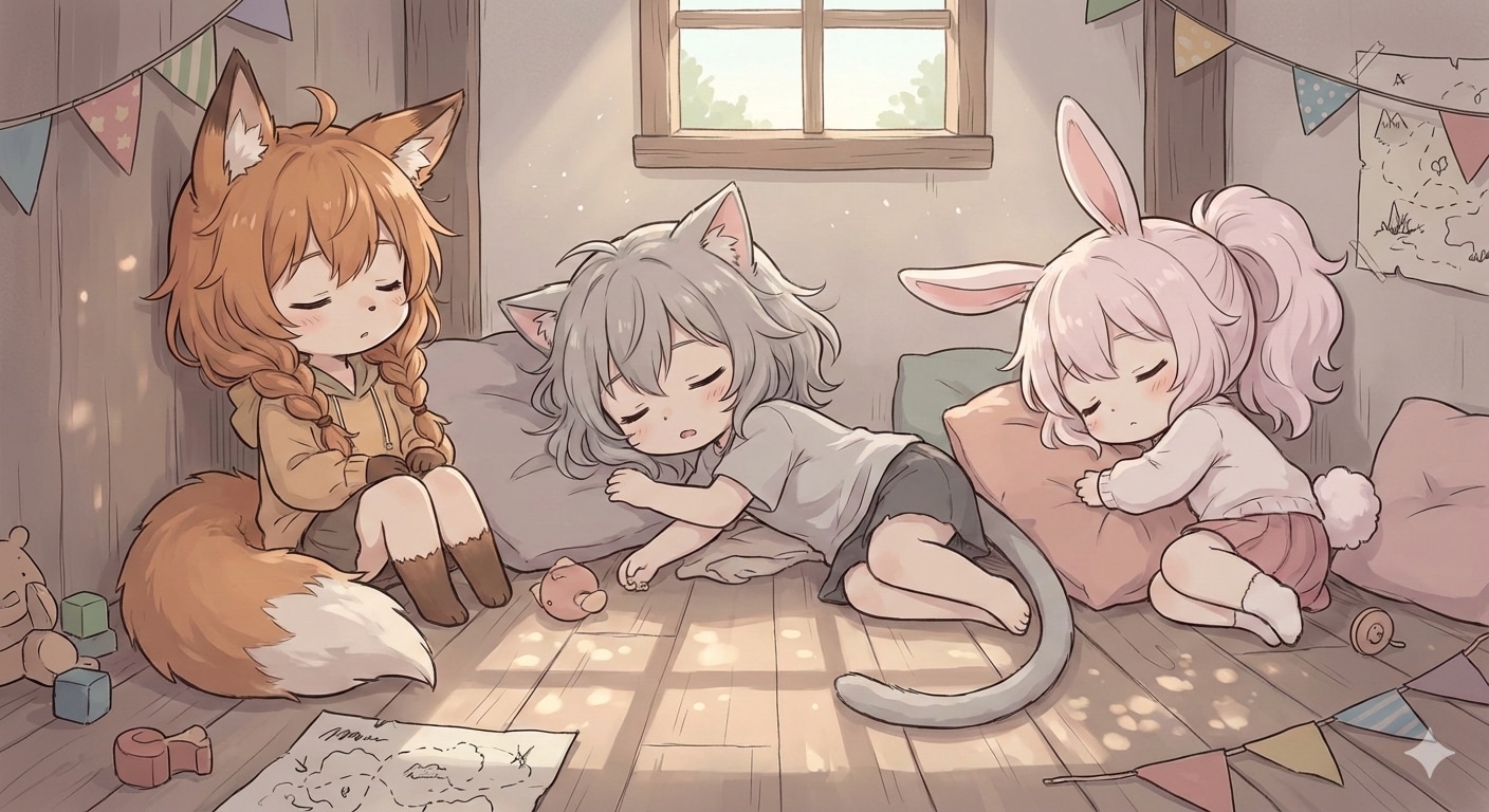 お昼寝中です | の人気AIイラスト・グラビア