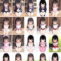 コスプレ少女着衣ぶっかけ 4枚目